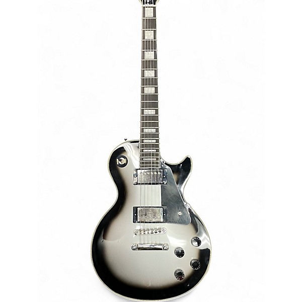 Used Epiphone Les Paul Custom Silver Burst Solid Body Electric Guitar