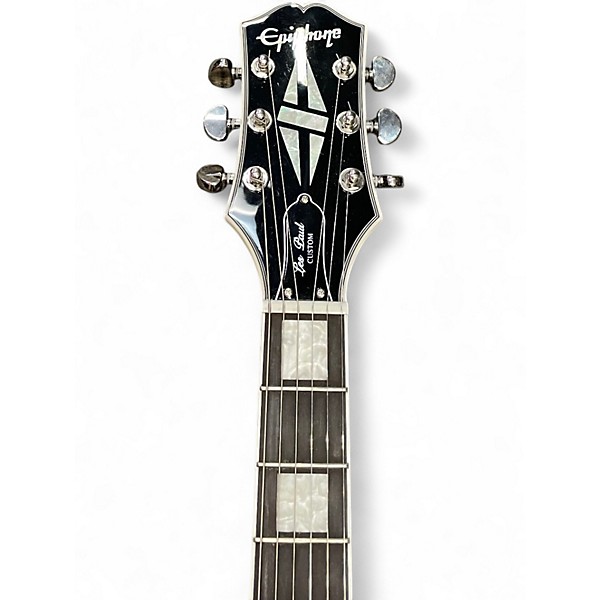 Used Epiphone Les Paul Custom Silver Burst Solid Body Electric Guitar