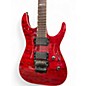 Used Esp Ltd MH 350R Trans Red Solid Body Electric Guitar