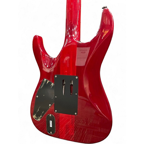 Used Esp Ltd MH 350R Trans Red Solid Body Electric Guitar