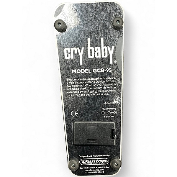 Used Dunlop GCB95 Original Crybaby Wah Effect Pedal