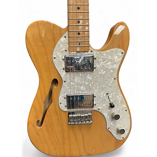 Used Fender 1972 Reissue Thinline Telecaster Natural Hollow Body Electric Guitar