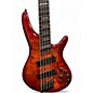 Used 2020 Ibanez SRMS805 BROWN TOPAZ BURST Electric Bass Guitar