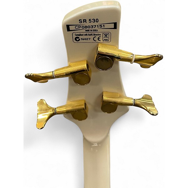 Used Ibanez SR530 Arctic White Electric Bass Guitar