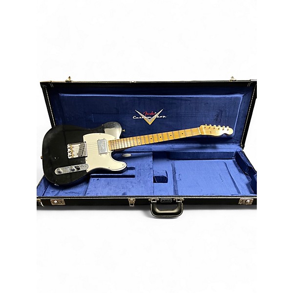 Used Fender Custom Shop Postmodern Tele Mpl Black Solid Body Electric Guitar