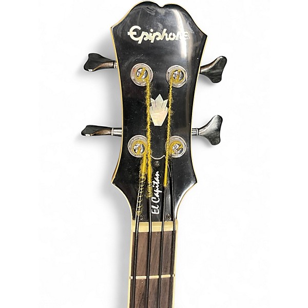 Used Epiphone El Capitan Natural Acoustic Bass Guitar