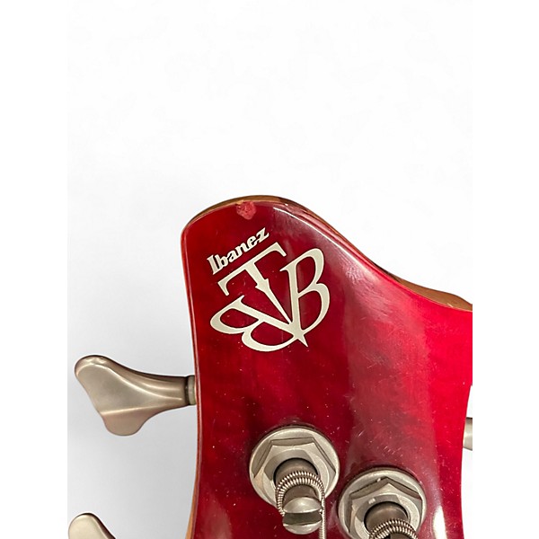 Used Ibanez BTB 400 QM-TRANS RED Electric Bass Guitar