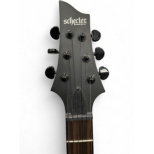 Used Schecter CI PLATINUM BLACKOUT Black Solid Body Electric Guitar