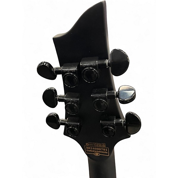 Used Schecter CI PLATINUM BLACKOUT Black Solid Body Electric Guitar