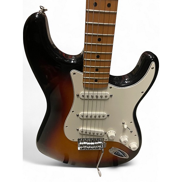 Used Fender Standard Stratocaster 3 Color Sunburst Solid Body Electric Guitar