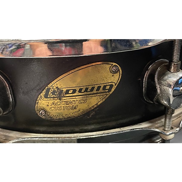 Used Ludwig 13X5 ACCENT CS CUSTOM BLACK Drum