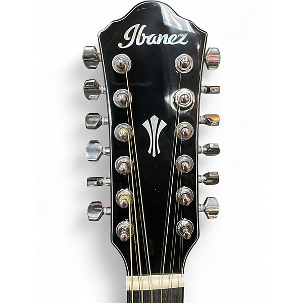 Used Ibanez AEG5012 Natural 12 String Acoustic Electric Guitar