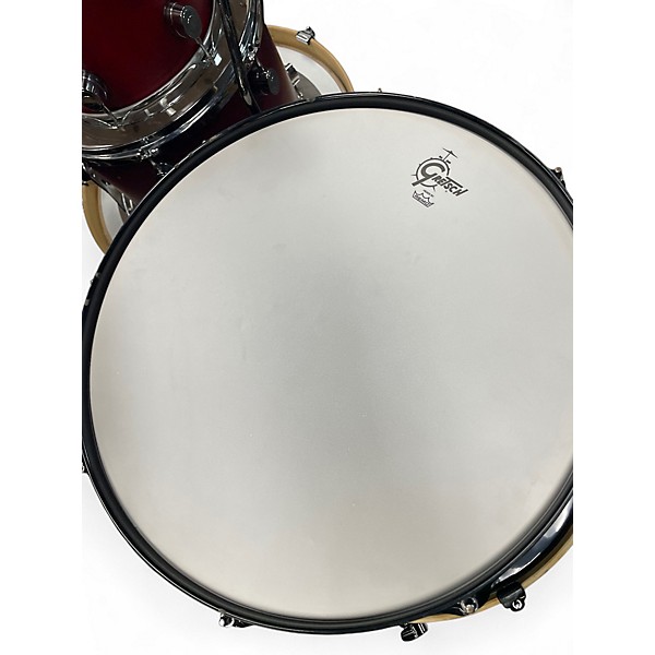 Used Pearl 3 Piece Vision Wine Red Drum Kit