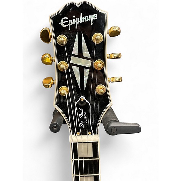 Used Epiphone Les Paul Custom Alpine White Solid Body Electric Guitar