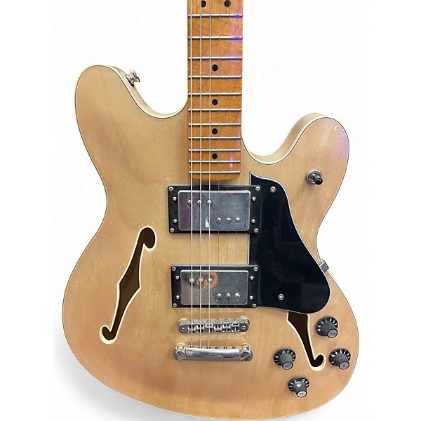 Used Squier Classic Vibe Starcaster Natural Hollow Body Electric Guitar