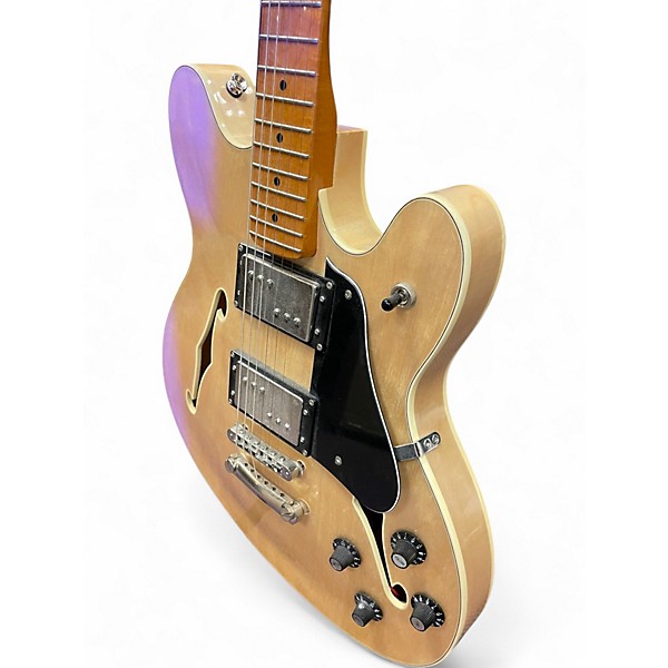 Used Squier Classic Vibe Starcaster Natural Hollow Body Electric Guitar