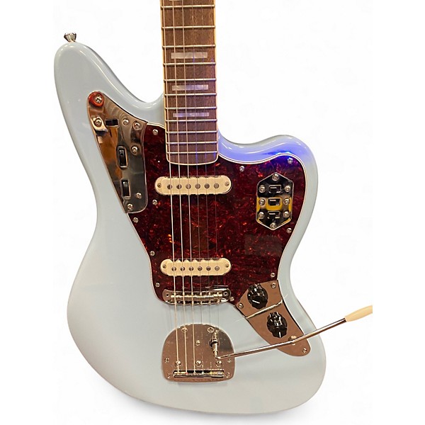 Used Squier Vintage Modified Jaguar Daphne Blue Solid Body Electric Guitar