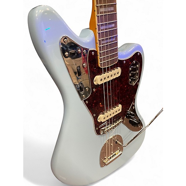 Used Squier Vintage Modified Jaguar Daphne Blue Solid Body Electric Guitar