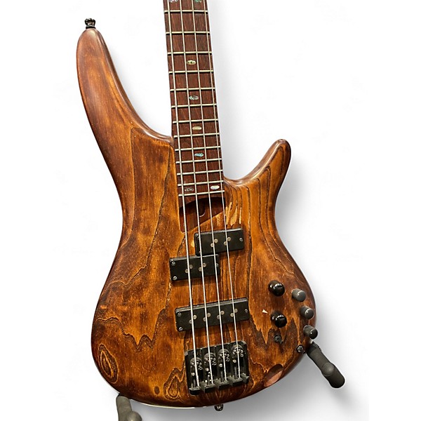 Used Ibanez SR650E Antique Brown Stained Electric Bass Guitar