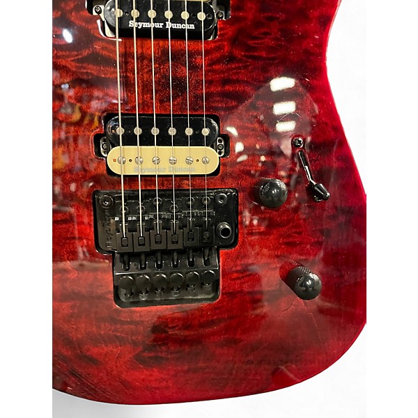 Used 2015 Jackson DK2Q PRO Trans Red Solid Body Electric Guitar