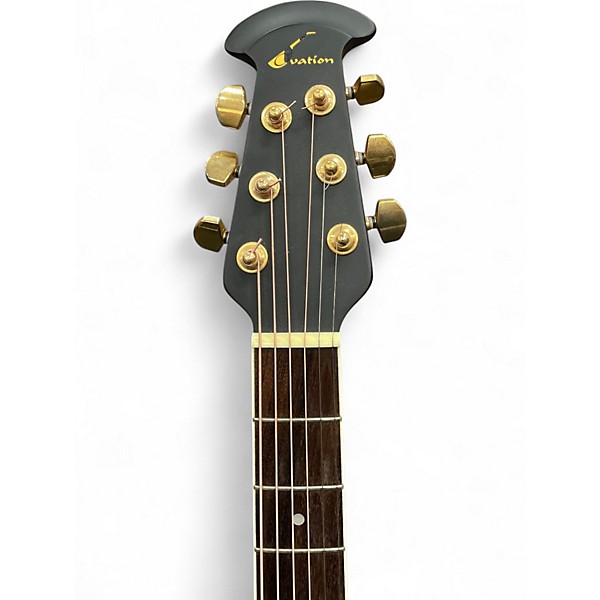 Used Ovation celebrity elite Black Acoustic Electric Guitar