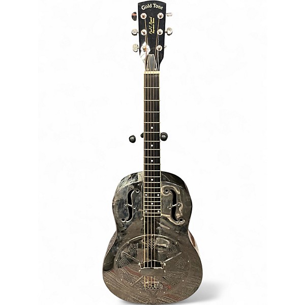 Used Gold Tone Paul Beard Signature Series Metal Body Chrome Acoustic Guitar