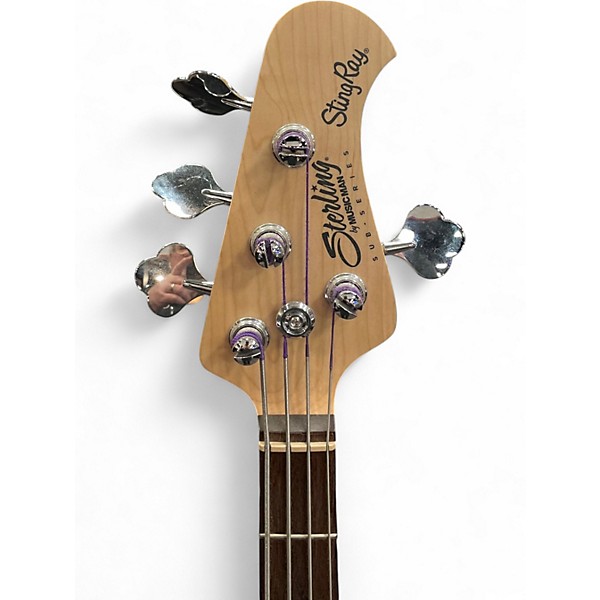 Used Sterling by Music Man Sub 4 Midnitght Blue Electric Bass Guitar