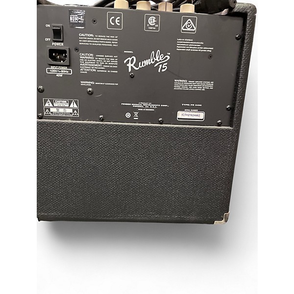 Used Fender Rumble 15 15W 1X8 Bass Combo Amp