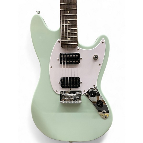 Used Squier Bullet Mustang HH Daphne Blue Solid Body Electric Guitar