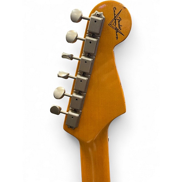 Used 2015 Fender custom shop Yellow Solid Body Electric Guitar