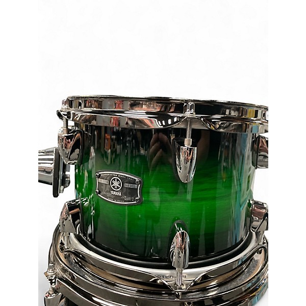 Used Yamaha 4 Piece Live Custom Emerald Green Drum Kit