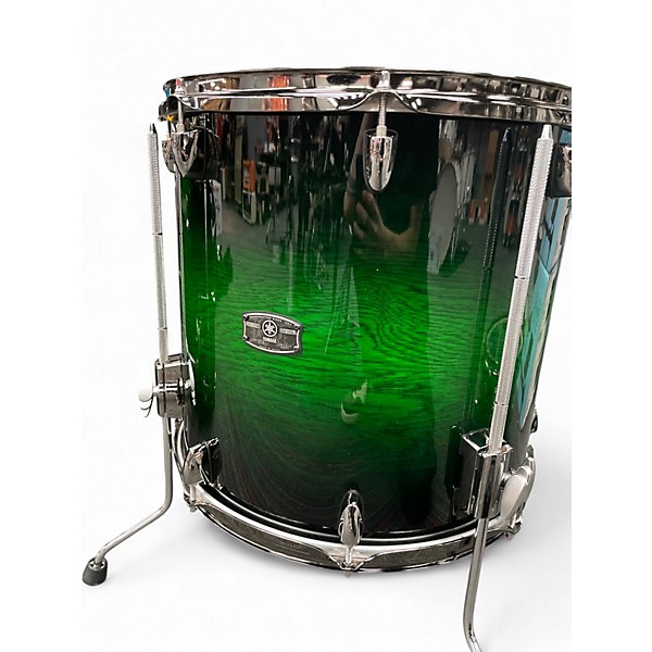 Used Yamaha 4 Piece Live Custom Emerald Green Drum Kit