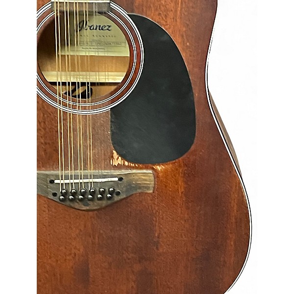 Used Ibanez aw5412ce Natural 12 String Acoustic Electric Guitar
