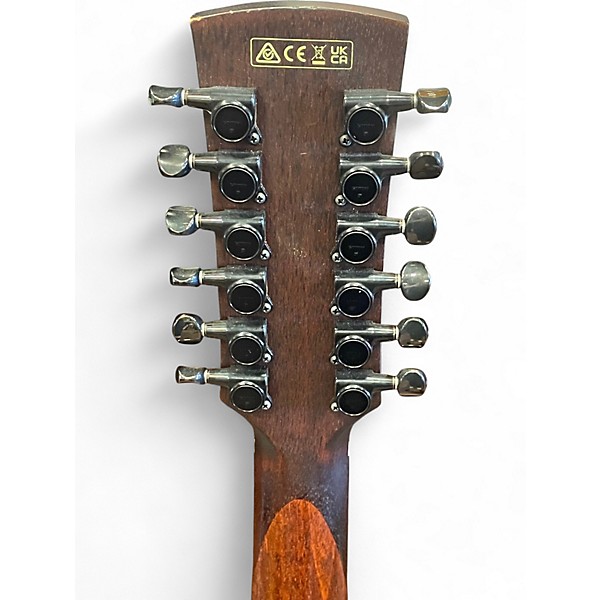 Used Ibanez aw5412ce Natural 12 String Acoustic Electric Guitar
