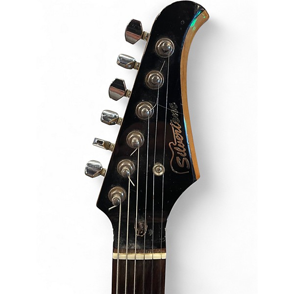 Used Silvertone SS11 Blue Solid Body Electric Guitar