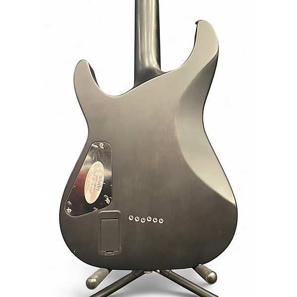 Used Schecter Guitar Research C1 Platinum Trans Black Solid Body Electric Guitar