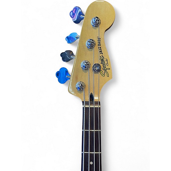 Used Squier Affinity Jazz Bass 2 Tone Sunburst Electric Bass Guitar
