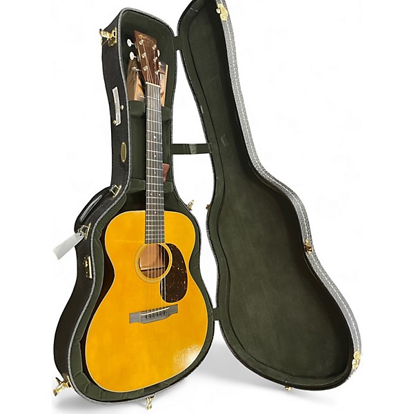 Used 2023 Martin 000-18 Custom Authentic 1937 Stage 1 Aging Natural Acoustic Electric Guitar