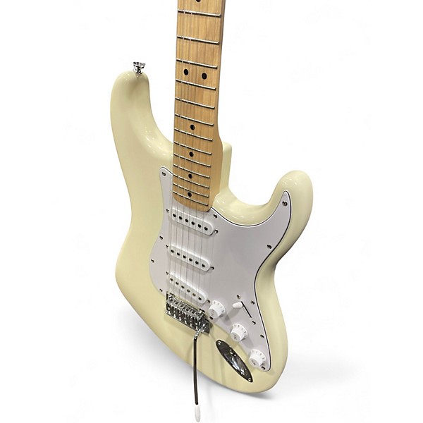 Used Squier Standard Stratocaster White Solid Body Electric Guitar