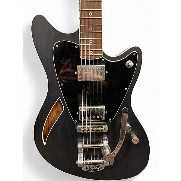 Used JENNINGS VOYAGER DELUXE Black Hollow Body Electric Guitar