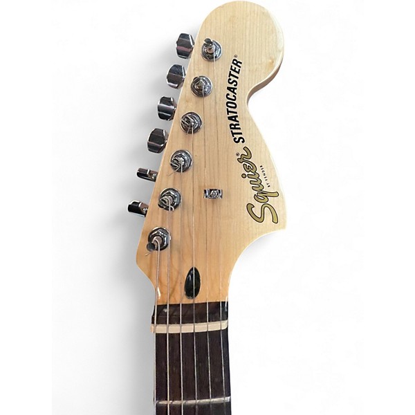 Used Squier Affinity Stratocaster Surf Green Solid Body Electric Guitar