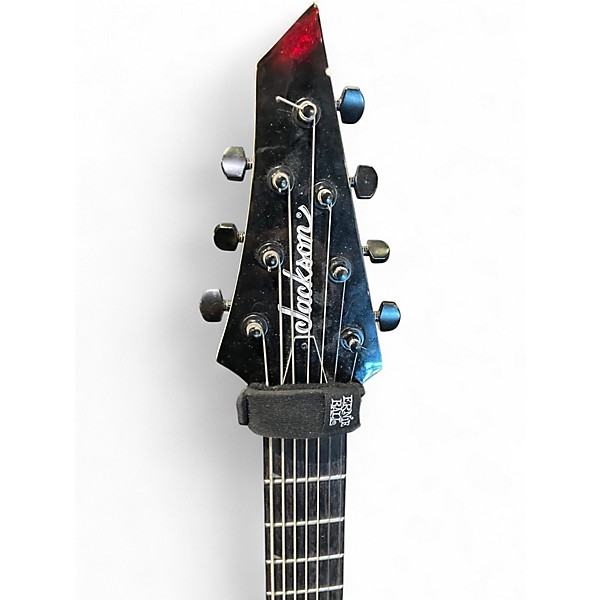 Used Jackson JS22-7 Dinky 7 String Black Solid Body Electric Guitar