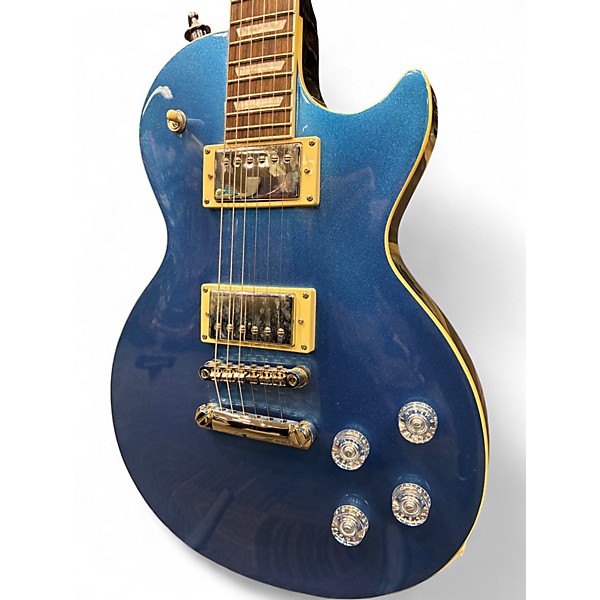 Used Epiphone Les Paul Muse blue sparkle Solid Body Electric Guitar