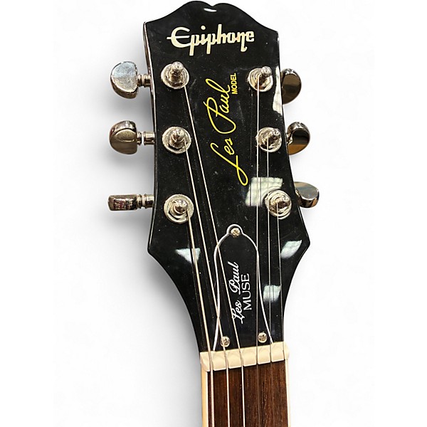 Used Epiphone Les Paul Muse blue sparkle Solid Body Electric Guitar