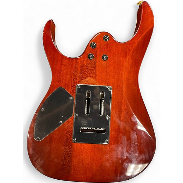 Used Ibanez Grg220pa Trans Purplev Burst Solid Body Electric Guitar