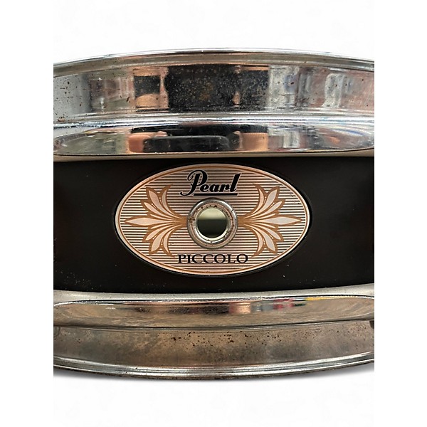 Used Pearl 3X13 Power Piccolo Snare Black Drum