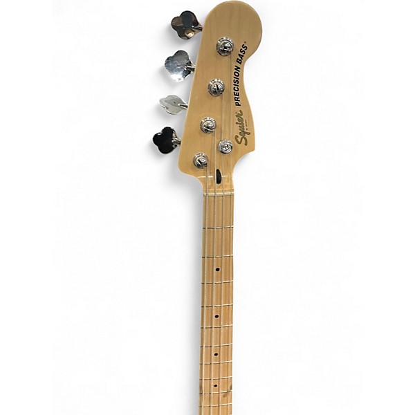 Used Squier Precision Bass WHITE Electric Bass Guitar