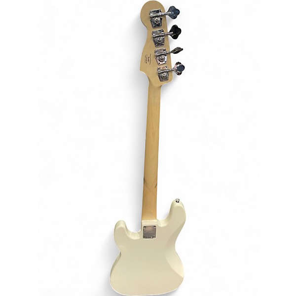 Used Squier Precision Bass WHITE Electric Bass Guitar