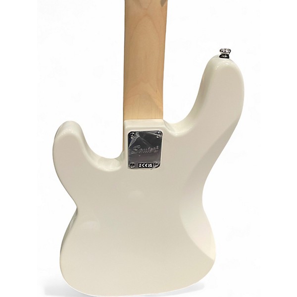 Used Squier Precision Bass WHITE Electric Bass Guitar