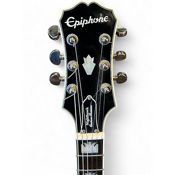 Used Epiphone Nighthawk Custom Reissue Natural Solid Body Electric Guitar